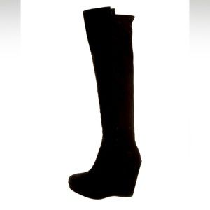 Stuart Weitzman suede tall boots, size 7 black